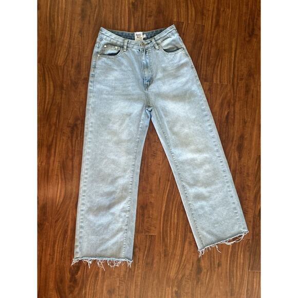 Princess Polly Size 8 Arlington Straight Leg Denim Women’s Jeans Light‎ Wash - Picture 1 of 10